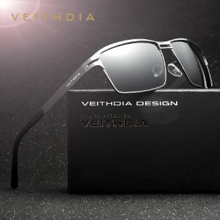 veithdia แว่นกันแดด polarized สแตนเลสสําหรับผู้ชาย