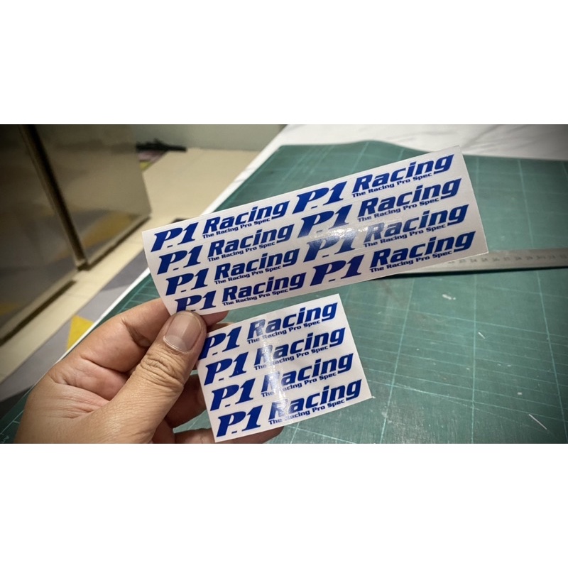สติ๊กเกอร์ RIM DECAL P-1 RACING P1 P1racing P1 buddyclub
