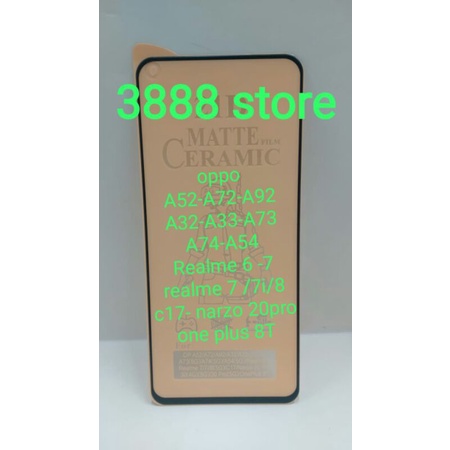 กันรอยด้าน oppo a52 / a72 / a92 / a32 / a33 / a73 / a54 / a74 / realme 6 7 7i 8 c17 narzo 20 pro one