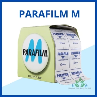 Parafilm M พาราฟิล์มเอ็ม ขนาด 4x125 เทปพาราฟิล์ม ยกม้วน เทปสำหรับห้องปฏิบัติการ เทปแต่งกิ่ง ออกใบกำกับภาษีได้