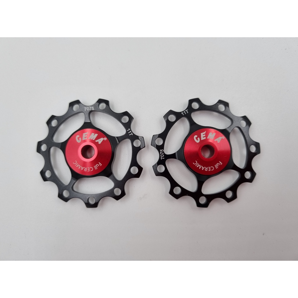 ลูกรอกตีนผี Cema ลูกปืน Full Ceramic 11/11 ฟัน สำหรับตีนผี Shimano/Sram 10/11 สปีด