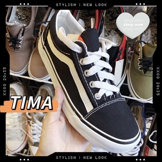 TIMA_ผ้าใบทรงVANS old skool สีดำ