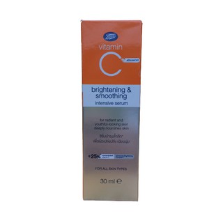 Boots Vitamin C+ Advanced Brightening &amp; Smoothing Intensive Serum  30  ml