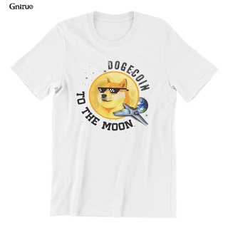 เสื้อยืด พิมพ์ลาย Dogecoin To The Moon Crypto Hodl Cryptocurrency แฟชั่นฤดูร้อน สําหรับผู้ชายS-5XL