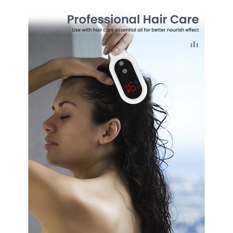 Electric Hair Growth Comb Infrared Laser Hair Care Style Anti-Hair Loss ...