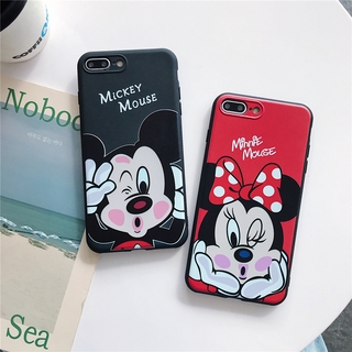 เคสโทรศัพท์มือถือ ลายการ์ตูนมิกกี้และมินนี่เมาส์ น่ารัก สําหรับ Oppo Realme 7 7i C15 C12 C11 6i 5 5i 5s