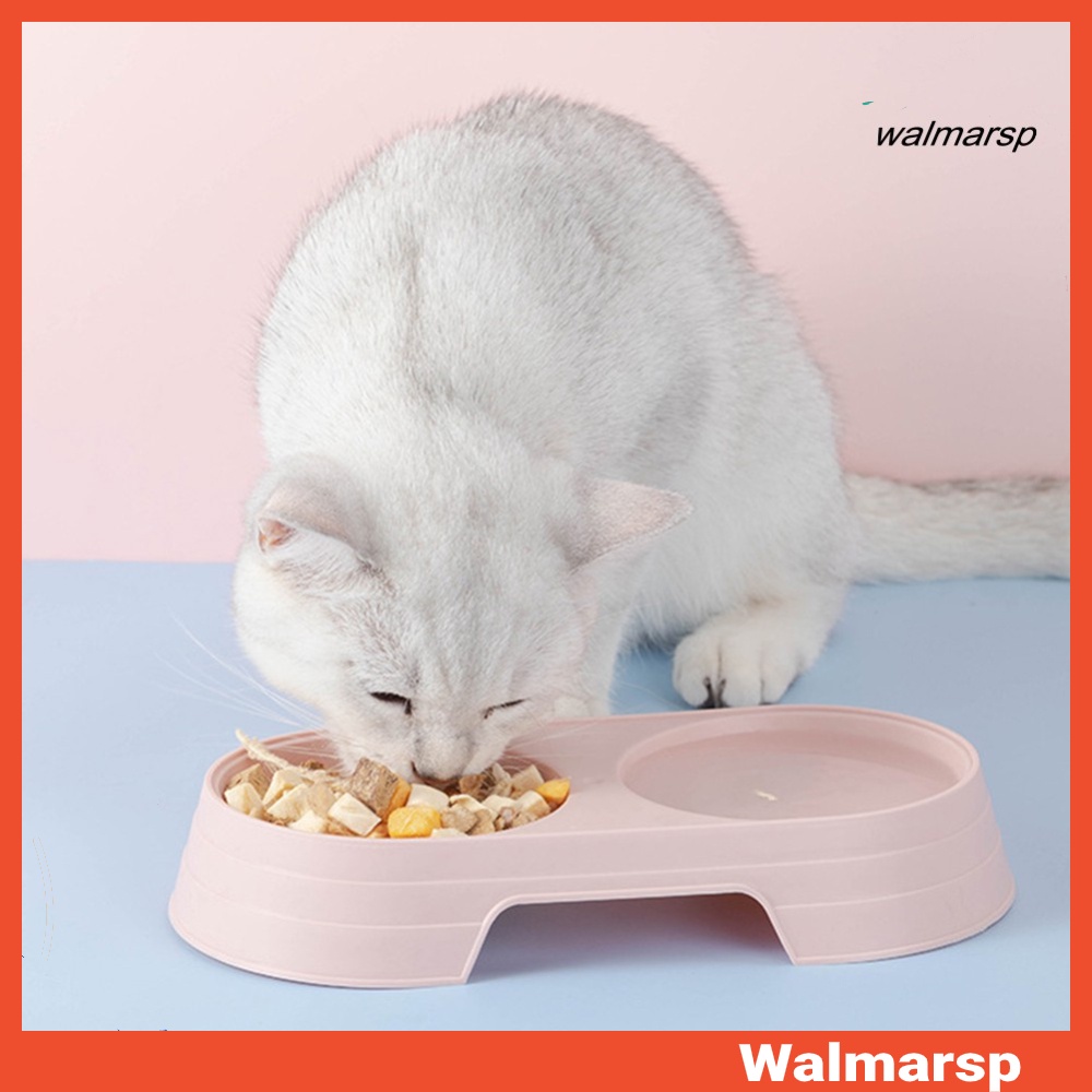 ชามสัตว์เลี้ยง Thicken PP Candy สีทึบชามคู่สุนัขแมวอาหาร Feeder