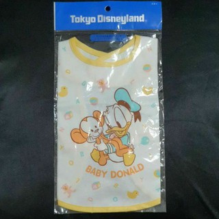 ผ้ากันเปื้อนเด็ก ลาย โดนัลดั๊ก Donale Duck Baby Tokyo Disney Resort