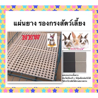 แผ่นรองกรงสัตว์เลี้ยง เป็นแผ่นยาง ขนาด 30x30 cm น้องไม่เจ็บเท้า สั่งเลยค่ะ