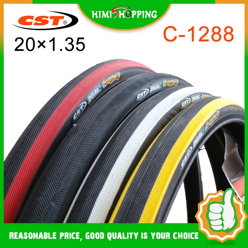 ยางในรถจักรยาน CST C-1288 20×1.35 60TPI 406 ขอบตะขอ 6.8Bar/100PSI สําหรับรถจักรยานแบบพับ Minivelo BM
