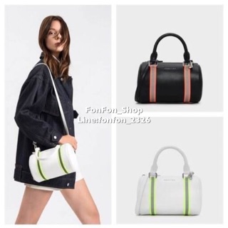 Charles &amp; Keith Neon Strap Detail Duffel Bag กระเป๋า