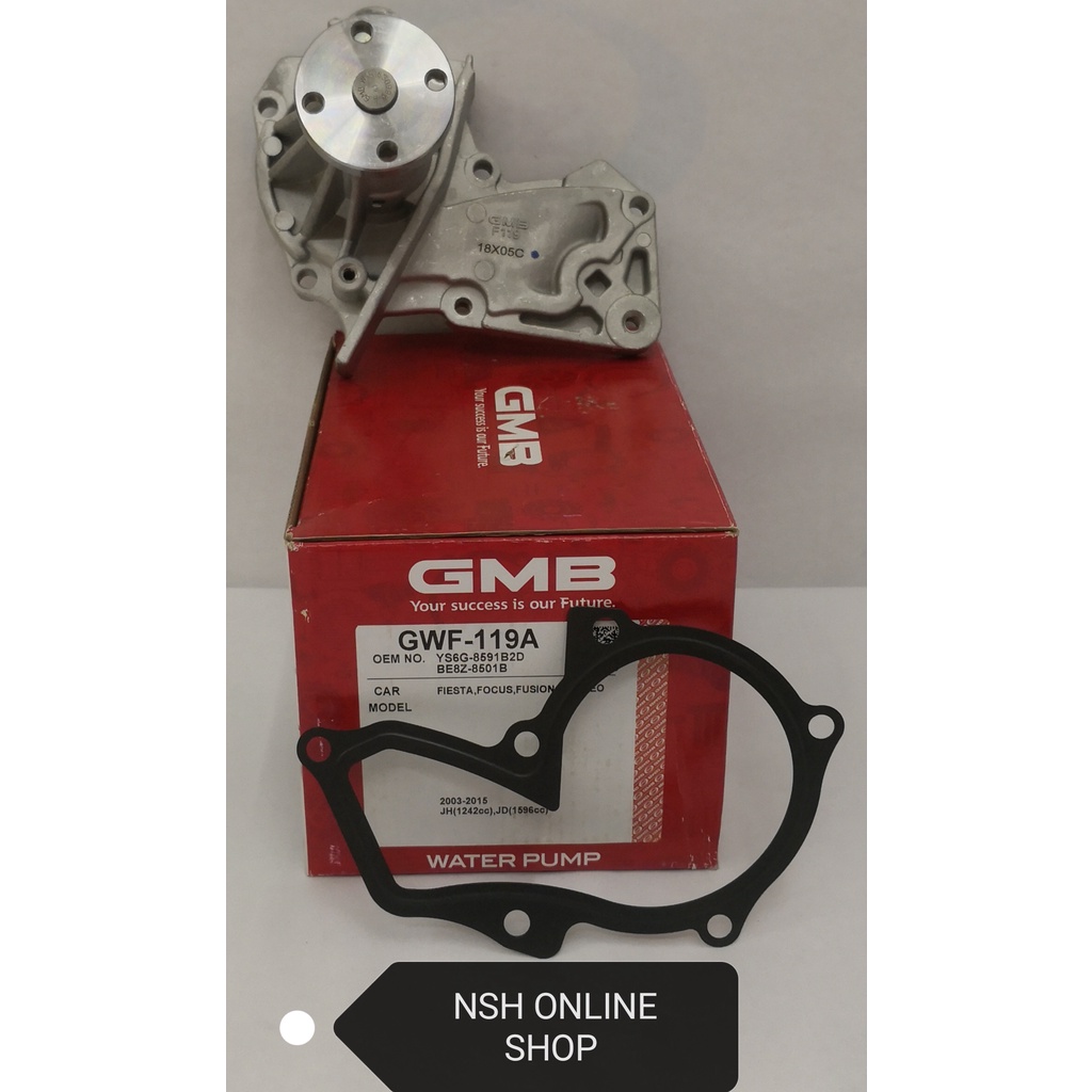 ปั๊มน้ํา (GMB 100%) สําหรับ Ford Fiesta 1.4 & 1.6 (GWF-119A)