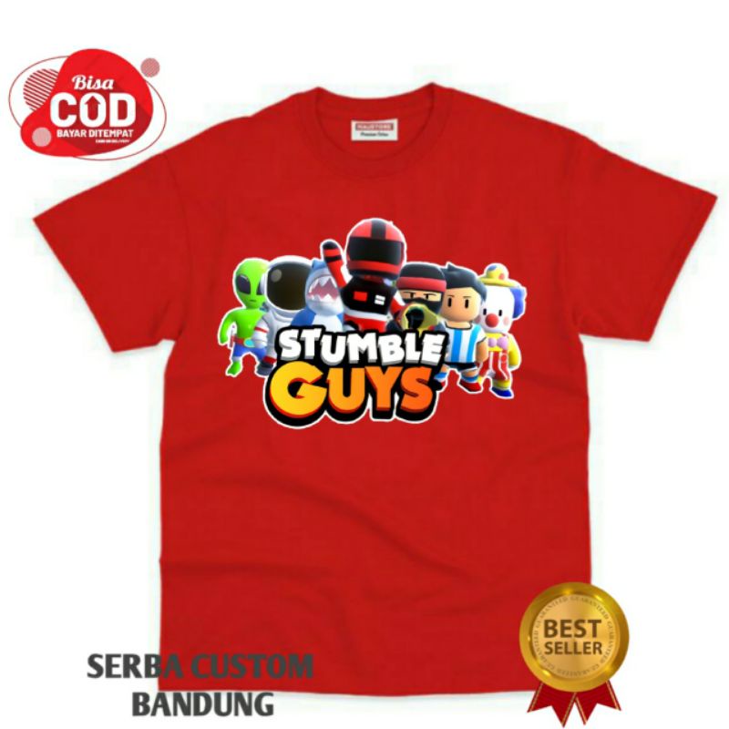 เสื้อผ้าเด็ก Stumble Guys เสื้อยืดเด็ก Stumble Guys Premium