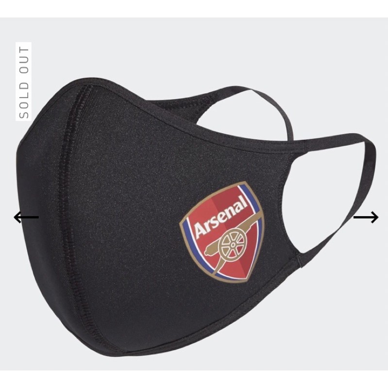 adidas Asenal face cover ขนาดมาตรฐาน