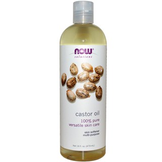 Now Foods® 100% Pure Versatile Skin Care, Castor Oil 473 mL น้ำมันละหุ่งบริสุทธิ์ บำรุงผิวและเส้นผม