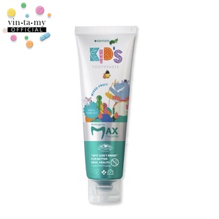 ยาสีฟันสำหรับเด็ก Dentiste(เดนทิสเต้) Kids Toothpaste Mixed Fruit Flavor Max-Dry Brushing ขนาด 60 กรัม [วันที่ผลิต 11/08/2021]