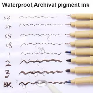 ปากกาหมึก Pigma Micron หัวขนาด สีดํา สําหรับวาดภาพ