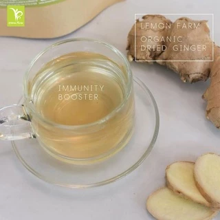 ชาขิงออร์แกนิก Lemon Farm 50g ขิงฝานอบแห้ง สำหรับต้มดื่มและทำอาหาร ผลิตจากขิงที่ปลูกแบบออร์แกนิค