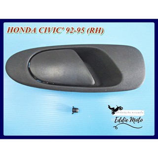 HONDA CIVIC year 1992-1995 OUTER DOOR HANDLE OUTSIDE FRONT RIGHT (RH) "BLACK"  // มือจับนอก ด้านหน้าขวา สีดำ