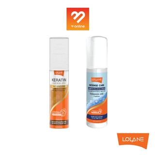 Lolane Keratin Leave In Oil Spray /  Intense Care Leave-In Hyaluronic Serum