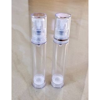 ขวดปั๊มสูญญากาศใส 10 ml ขนาดพกพา•พร้อมส่ง•มีราคาส่ง•