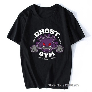 เสื้อยืดวินเทจเสื้อยืดแขนสั้น พิมพ์ลาย Ghost Gym Japan Manga Otaku แฟชั่นฮาราจูกุ สไตล์ฮิปฮอป สําหรับผู้ชายS-5XL