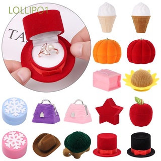 Lollipo1 กล่องแหวนหมั้น ใส่เครื่องประดับ ต่างหู สร้อยคอ ของขวัญวันวาเลนไทน์ แฟชั่นคู่รัก งานแต่งงาน