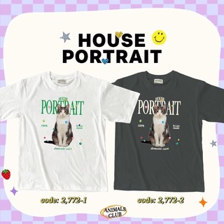 เสื้อยืด OVER SIZE ลาย HOUSE PORTRAIT #พร้อมส่ง