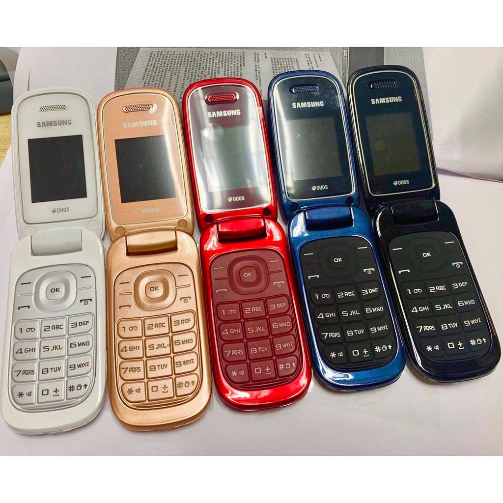 โทรศัพท์มือถือซัมซุง SAMSUNG GT-E1272 ใหม่ (สีทอง) มือถือฝาพับ ใช้ได้  2 ซิม ทุกเครื่อข่าย AIS TRUE DTAC MY 3G/4G ปุ่มกด
