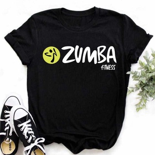 เสื้อยืด พิมพ์ลายกราฟฟิค Zumba เหมาะกับใส่เต้นรํา ฟิตเนส ยิมนาสติก แฟชั่นสําหรับผู้หญิง