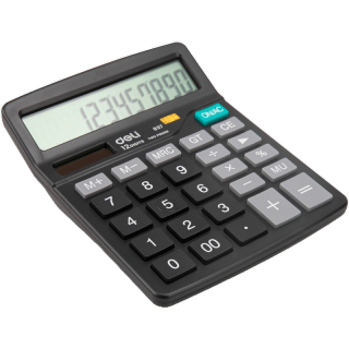Deli 837 Calculator 12-digit เครื่องคิดเลขแบบตั้งโต๊ะ 12 หลัก ของแท้ 100% รับประกัน 3 ปี เครื่องคิดเลข สำนักงาน โรงเรียน