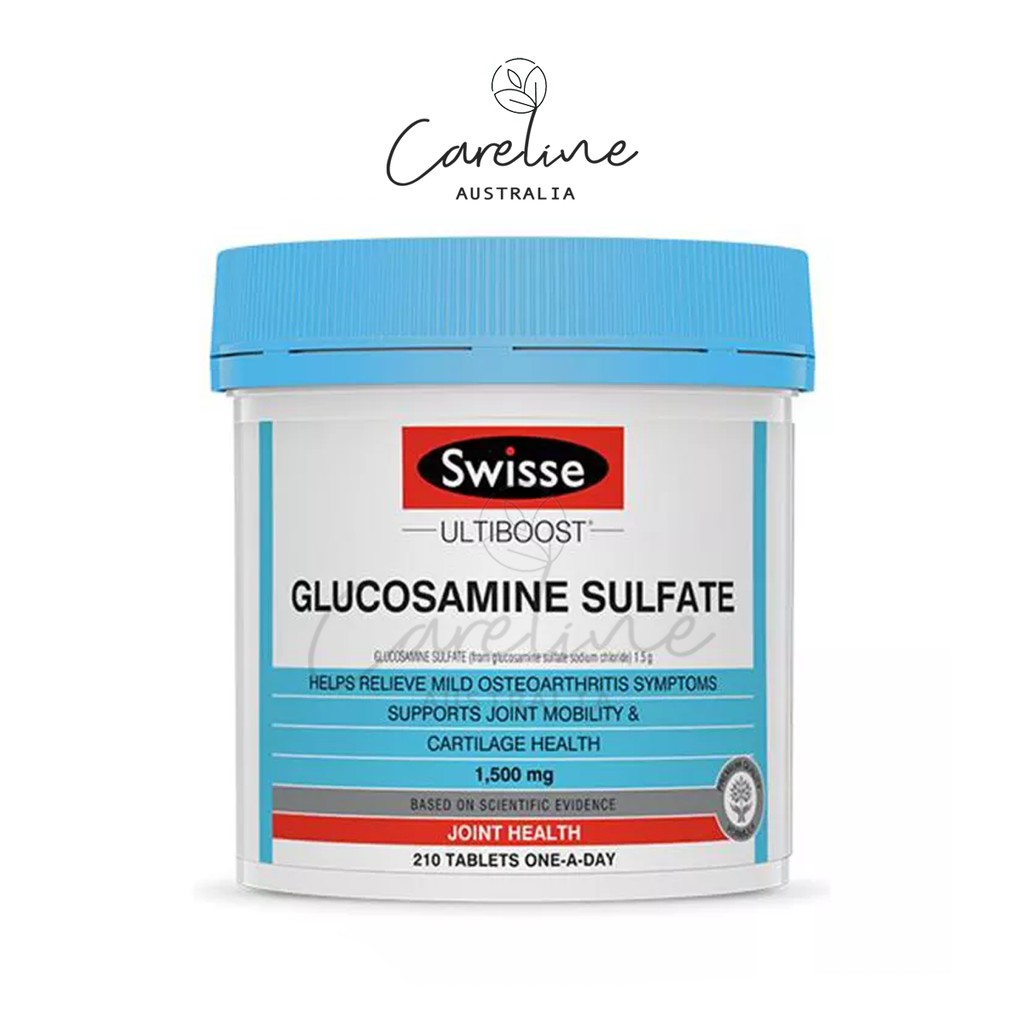 Swisse Glucosamine Sulfate 1,500 mg 210 Tablets อาหารเสริมบรรเทาอาการไขข้อเสื่อม นำเข้าจากออสเตรเลีย EXP 04/2022