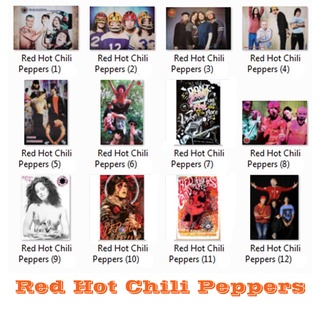 โปสเตอร์ วง Red Hot Chili Peppers (13แบบ) รูปภาพ วงดนตรี เรดฮอตชิลีเพปเปอส์ ภาพ ติดผนัง สวยๆ poster