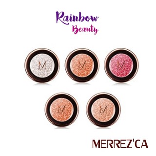 (ตลับกลม)Merrezca Pearl Pigment Eye shadow อายแชโดว์ เพิร์ล พิกเมนต์ กลิตเตอร์ 1.8g