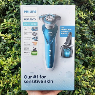 ฟิลิปส์ เครื่องโกนหนวดไฟฟ้า Norelco Shaver 7500 Wet &amp; dry electric shaver S7371/84 (Philips®)