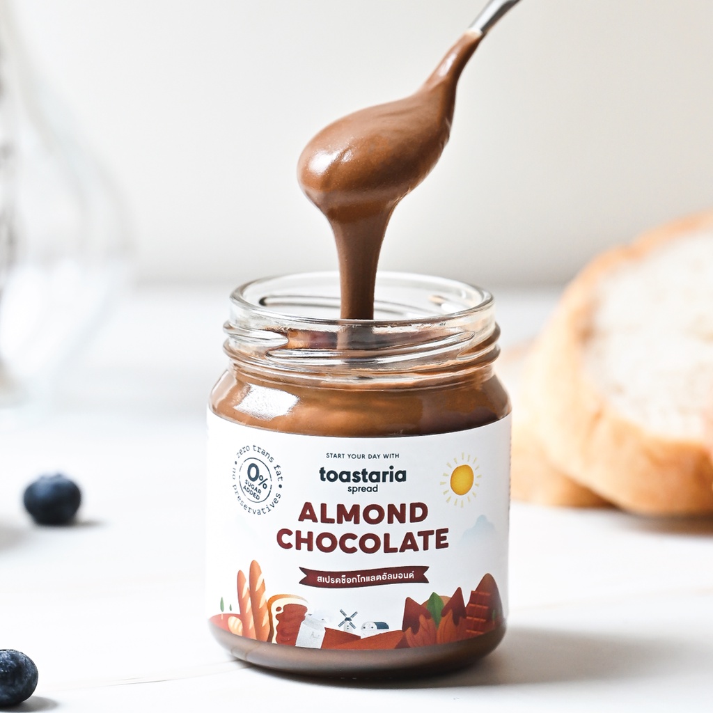 Almond Chocolate Spread สเปรดอัลมอนด์ช็อกโกแลตสำหรับทาขนมปัง ขนาด 200g แยมทาขนมปัง Shopee Thailand