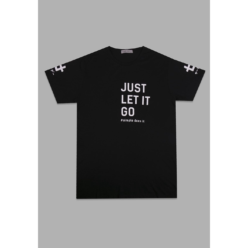 MT889R Instacool เสื้อยืดผู้ชาย Let It Go สีดํา