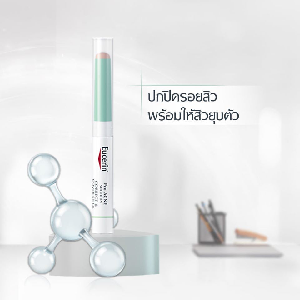 **แท้100% ฉลากไทย Eucerin Pro ACNE SOLUTION CORRECT & COVER STICK conceler 2 g