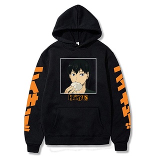 Bf เสื้อกันหนาว มีฮู้ด ผ้าฝ้าย ลายการ์ตูนอนิเมะ Haikyuu สําหรับผู้ชาย 2021 JZ