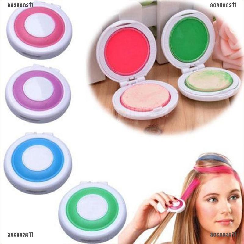 aosuOAS4 PCS Hair Chalk Temporary Soft Pastel Colour Kit HOT HUEZ Hair