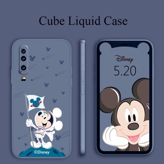 เคสท่องอวกาศมือถือ Liquid Silicone Case For Huawei P30 P30Pro P30Lite Pro Lite Camera Protective Soft Phone Back Cover