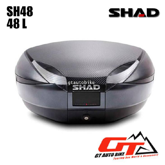 กล่องท้ายรถมอไซค์​ SHAD SH48 Topbox / กล่องหลัง ขนาด 48 ลิตร คละฝาสี