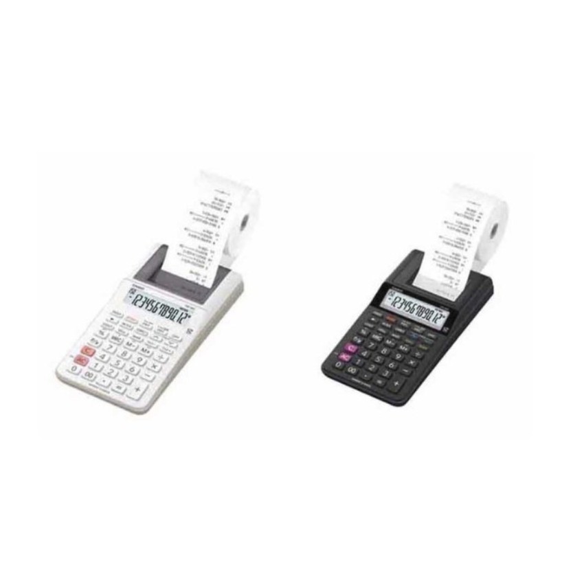 เครื่องคิดเลขพิมพ์กระดาษ Casio HR8RC 12 หลัก ขาว/ดำ