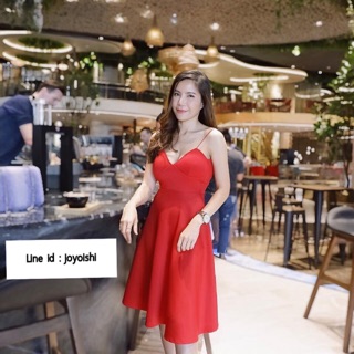 ❤️Leeanna Dress  ✔️สีแดง