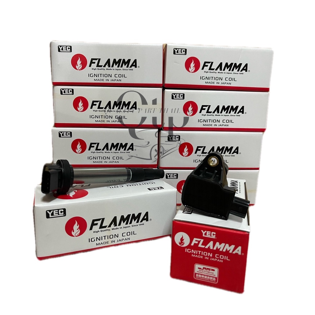 คอยล์หัวเทียน คอยล์จุดระเบิด ยี่ห้อ YEC FLAMMA สินค้าผลิตที่ประเทศญีปุ่น (มีให้เลือก 30 รุ่น)