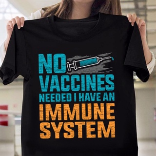 ราคาระเบิดราคา เสื้อยืด พิมพ์ลาย I Have An Immune System Vaccinated วัคซีน สําหรับผู้ชายS-3XL