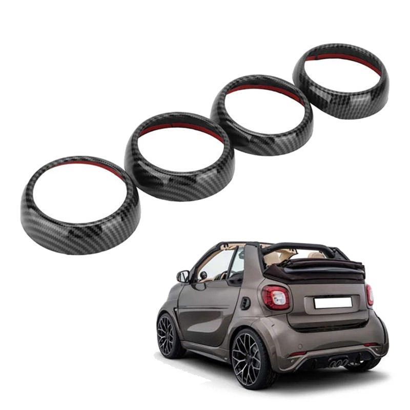 Car Carbon Fiber Moulding Cover Case Body Stickers Modified Interior  Decoration For New Smart 453 fortwo forfour Car Accessories