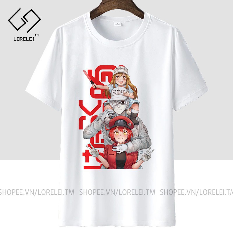 เสื้อยืด Cells at Work! (ฮาตารุคุ ไซบู) แขนสั้น