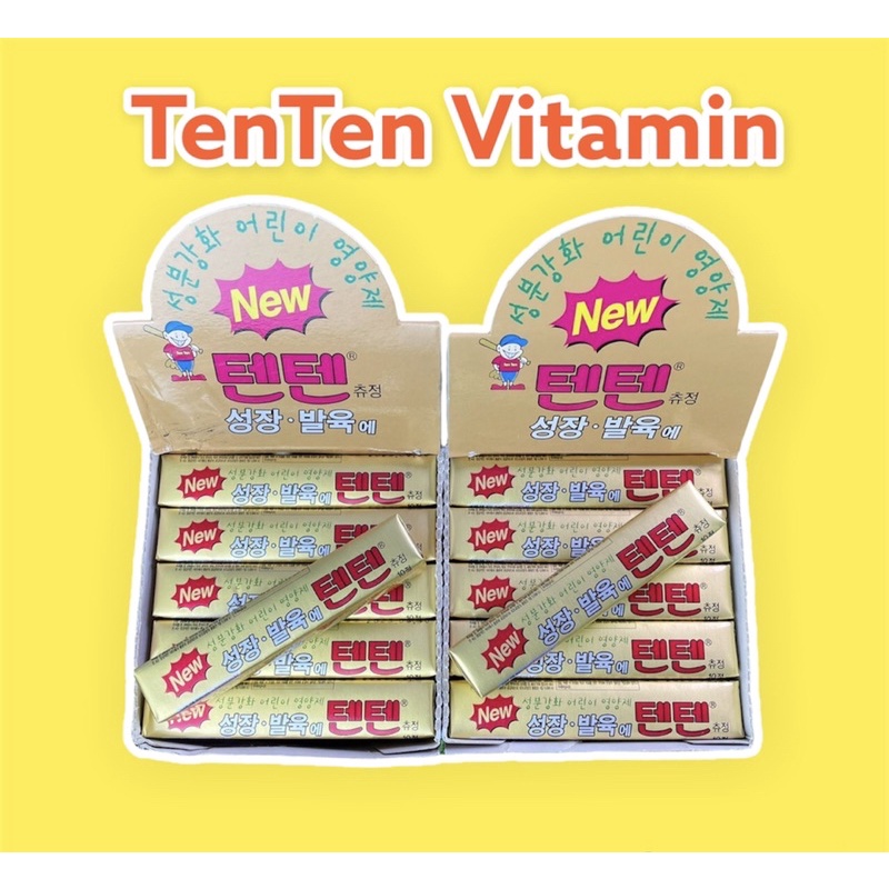 TenTen vitamin แบบแท่ง 10 เม็ด พร้อมส่ง