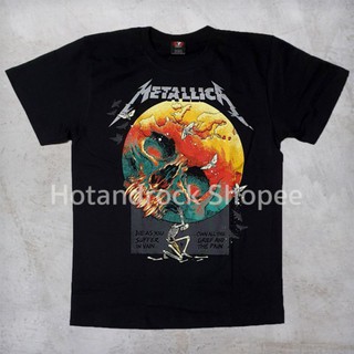 เสื้อยืดโอเวอร์ไซส์เสื้อยืดวง METALLICA TDM 1775 HOTANDROCKS-3XL